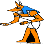 Egyptian Wearing Mask 1 Clip Art