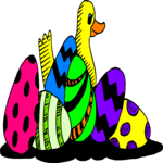 Eggs & Duck Clip Art