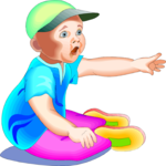 Baby Reaching 1 Clip Art