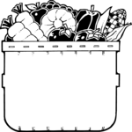 Vegetable Basket 2 Clip Art