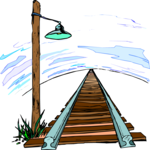 Railroad Tracks 2 Clip Art