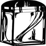 Perfume Bottle - Square Clip Art