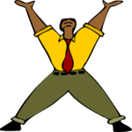 Man Rejoicing Clip Art