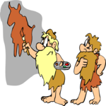 Cave Painter 2 Clip Art