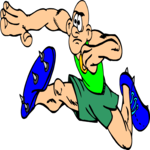 T & F - Runner 57 Clip Art