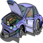 Car - Wrecked 3 Clip Art