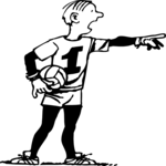 Soccer - Player 08 Clip Art