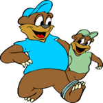 Bear Father & Son 1 Clip Art