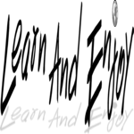 Learn & Enjoy Title Clip Art