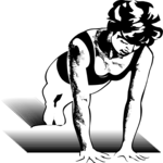 Push-Ups 1 Clip Art