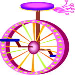 Unicycle 2 Clip Art