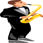 Saxophonist 22 Clip Art