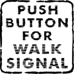 Push for Walk Signal Clip Art