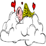 Cherub on Cloud 2 Clip Art