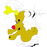 Reindeer Snowball Fight 15 Clip Art