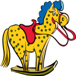 Rocking Horse 03 Clip Art