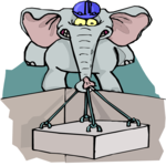 Worker - Elephant Clip Art