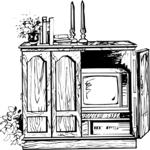 Entertainment Center 2 Clip Art