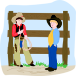 Cowboy Kids Clip Art