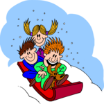 Sledding 05 Clip Art