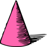 Antique Style Hat - Cone Clip Art