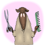 Barber - Sheep 2 Clip Art