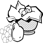 Bread & Fruit 1 Clip Art