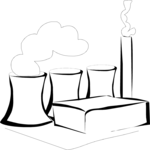 Nuclear Plant 4 Clip Art