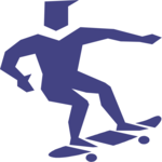 Skateboarding 1 Clip Art