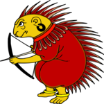 Porcupine - Archer Clip Art