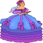 Victorian Gown 2 Clip Art