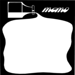 Spilled Ink Memo Clip Art