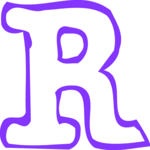 Smudge Condensed R 1 Clip Art