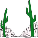 Desert Canyon Clip Art