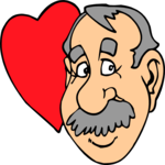 Man & Heart 1 Clip Art