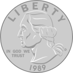 Coin - Quarter 3 Clip Art