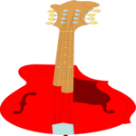 Guitar - Electric 12 Clip Art