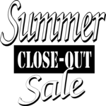 Summer Close-Out 1 Clip Art