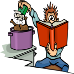 Cooking & Reading Clip Art
