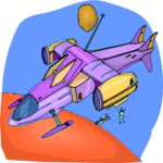 Space Ship 49 Clip Art