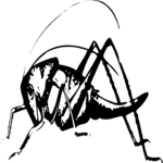 Grasshopper 01 Clip Art