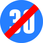 Speed Limit - 30 Clip Art