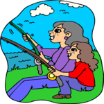 Fishing 078 Clip Art