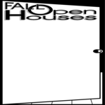 Fall Open Houses Frame Clip Art