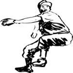 Baseball - Pitcher 3 Clip Art