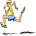 T & F - Runner 07 Clip Art