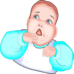 Baby - Surprised Clip Art