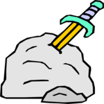 Sword in Stone 1 Clip Art