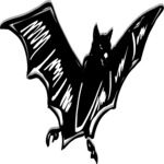 Bat 06 Clip Art