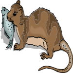 Otter 4 Clip Art